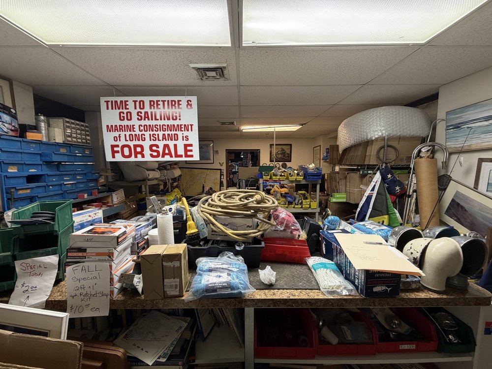 Marine consignment inventory and shelving in Bohemia